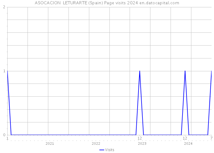 ASOCACION LETURARTE (Spain) Page visits 2024 