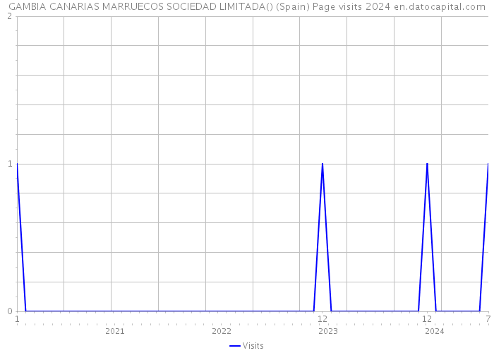 GAMBIA CANARIAS MARRUECOS SOCIEDAD LIMITADA() (Spain) Page visits 2024 