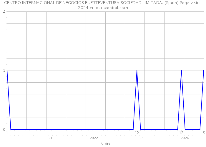 CENTRO INTERNACIONAL DE NEGOCIOS FUERTEVENTURA SOCIEDAD LIMITADA. (Spain) Page visits 2024 