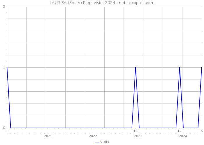 LAUR SA (Spain) Page visits 2024 