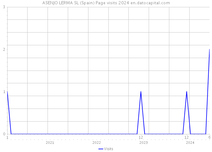 ASENJO LERMA SL (Spain) Page visits 2024 