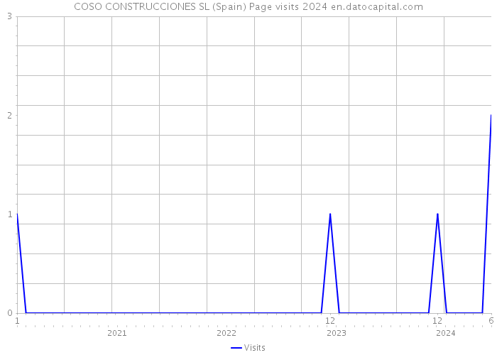 COSO CONSTRUCCIONES SL (Spain) Page visits 2024 