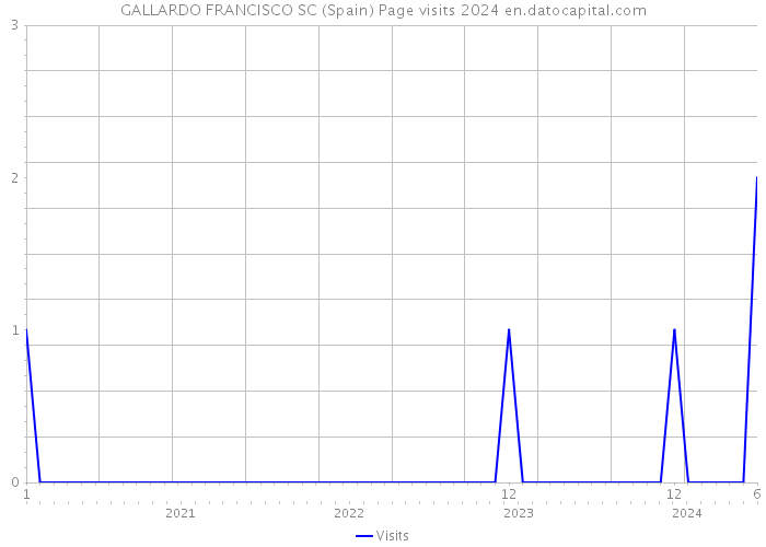 GALLARDO FRANCISCO SC (Spain) Page visits 2024 