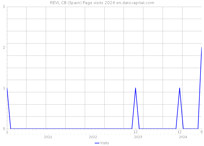 REVI, CB (Spain) Page visits 2024 