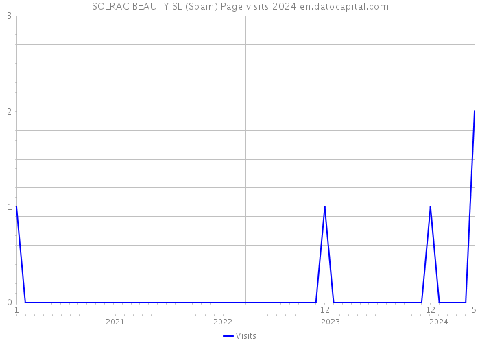 SOLRAC BEAUTY SL (Spain) Page visits 2024 