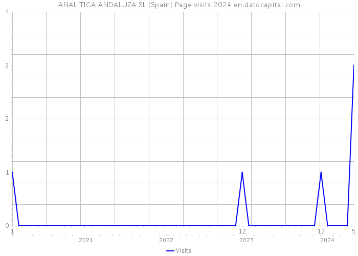 ANALITICA ANDALUZA SL (Spain) Page visits 2024 