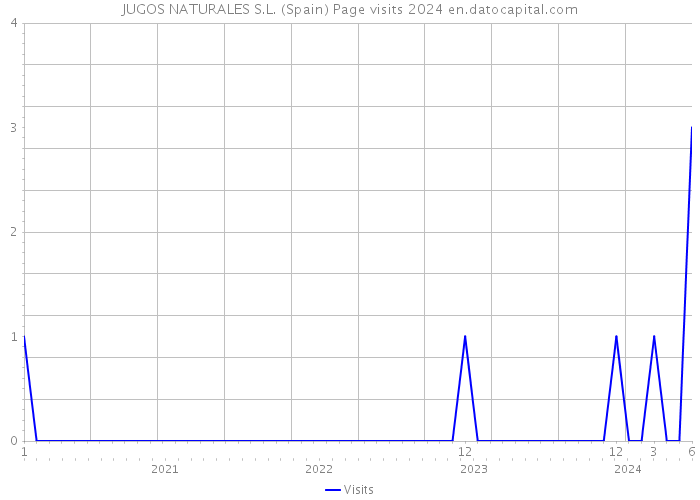 JUGOS NATURALES S.L. (Spain) Page visits 2024 