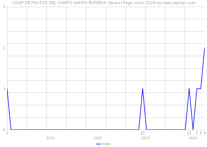 COOP DE FRUTOS DEL CAMPO SANTA EUFEMIA (Spain) Page visits 2024 