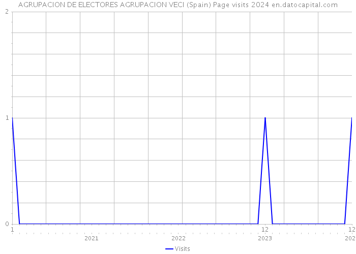 AGRUPACION DE ELECTORES AGRUPACION VECI (Spain) Page visits 2024 