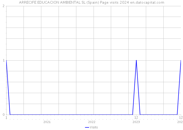 ARRECIFE EDUCACION AMBIENTAL SL (Spain) Page visits 2024 