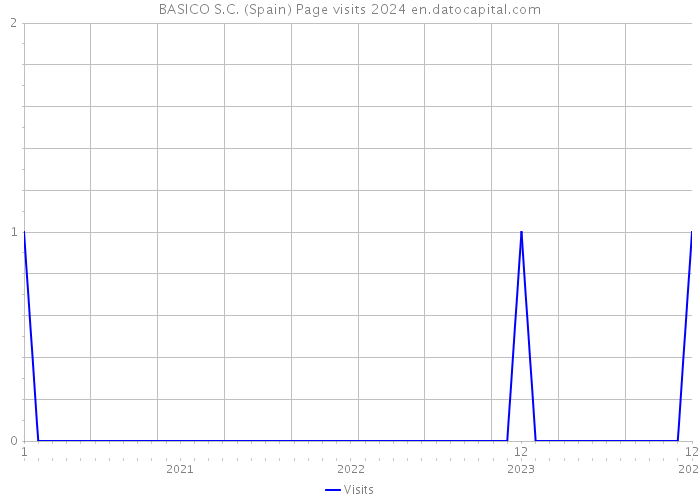 BASICO S.C. (Spain) Page visits 2024 