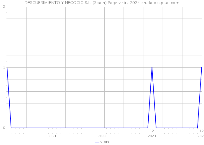 DESCUBRIMIENTO Y NEGOCIO S.L. (Spain) Page visits 2024 