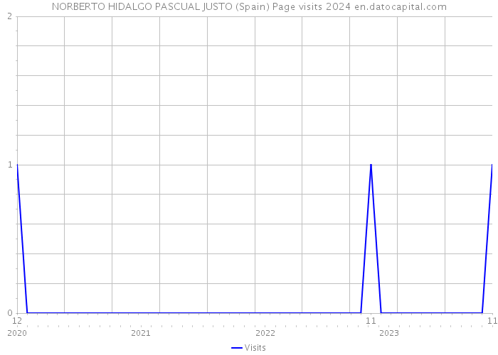 NORBERTO HIDALGO PASCUAL JUSTO (Spain) Page visits 2024 