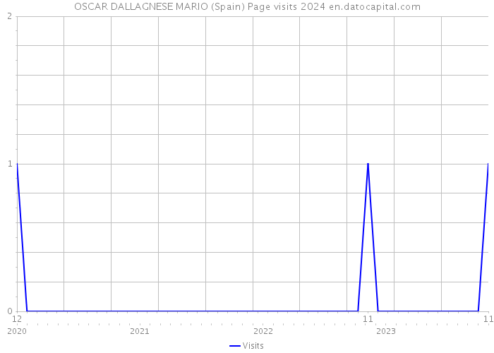 OSCAR DALLAGNESE MARIO (Spain) Page visits 2024 