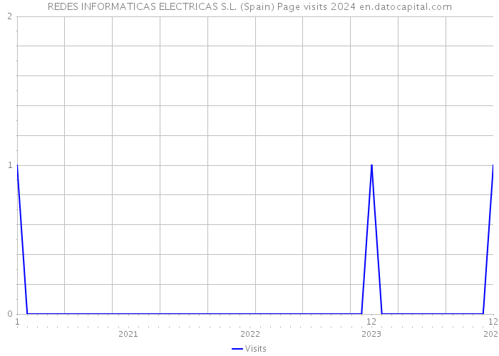 REDES INFORMATICAS ELECTRICAS S.L. (Spain) Page visits 2024 