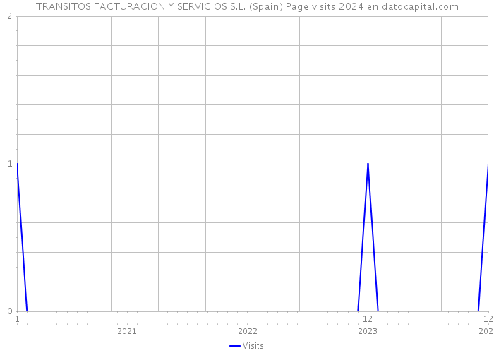 TRANSITOS FACTURACION Y SERVICIOS S.L. (Spain) Page visits 2024 