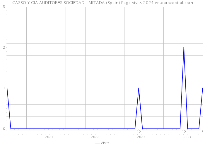 GASSO Y CIA AUDITORES SOCIEDAD LIMITADA (Spain) Page visits 2024 