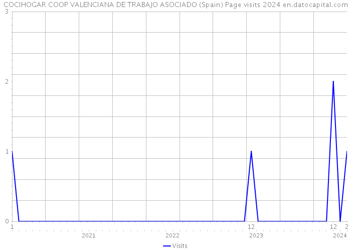 COCIHOGAR COOP VALENCIANA DE TRABAJO ASOCIADO (Spain) Page visits 2024 