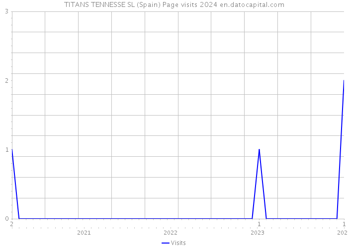 TITANS TENNESSE SL (Spain) Page visits 2024 