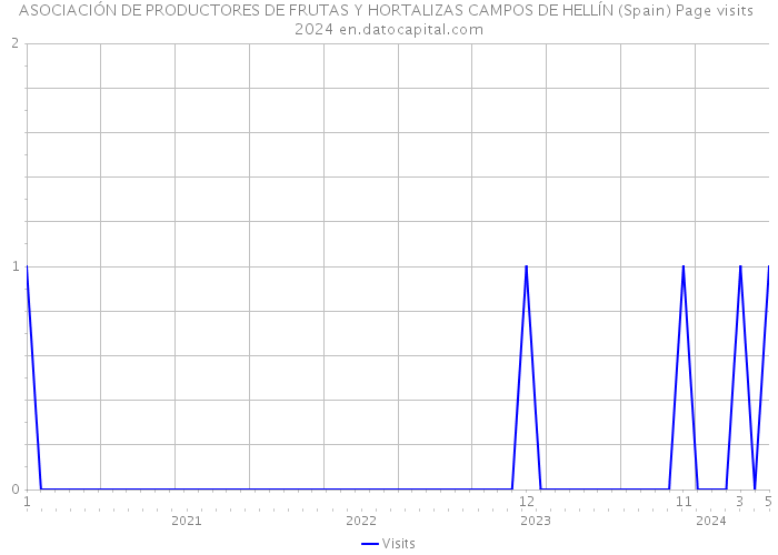 ASOCIACIÓN DE PRODUCTORES DE FRUTAS Y HORTALIZAS CAMPOS DE HELLÍN (Spain) Page visits 2024 