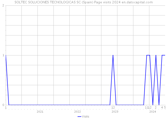 SOLTEC SOLUCIONES TECNOLOGICAS SC (Spain) Page visits 2024 