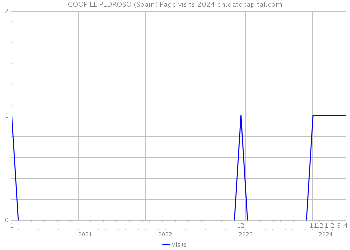 COOP EL PEDROSO (Spain) Page visits 2024 