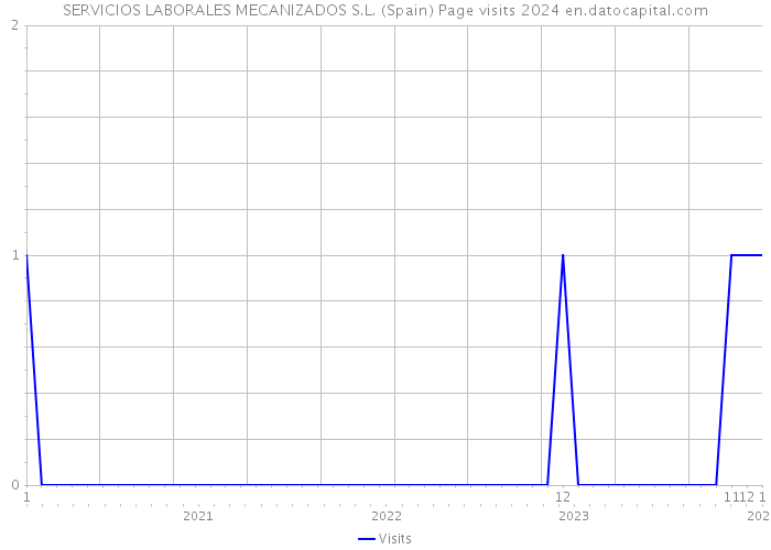 SERVICIOS LABORALES MECANIZADOS S.L. (Spain) Page visits 2024 