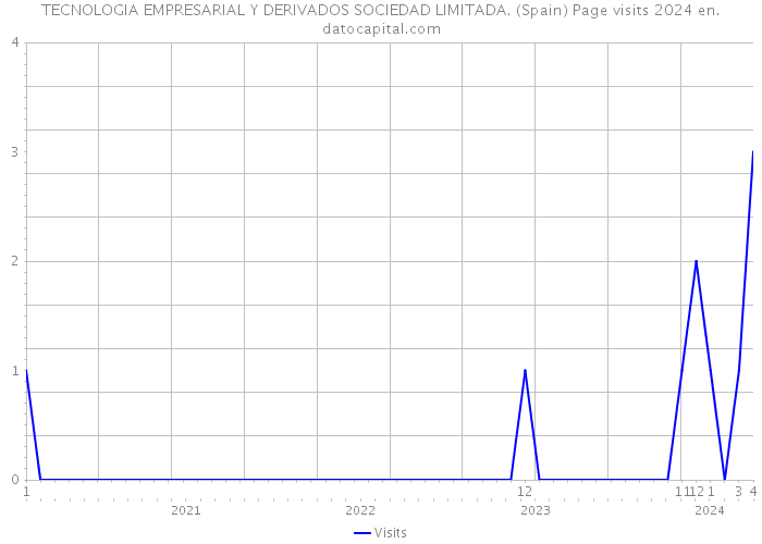 TECNOLOGIA EMPRESARIAL Y DERIVADOS SOCIEDAD LIMITADA. (Spain) Page visits 2024 