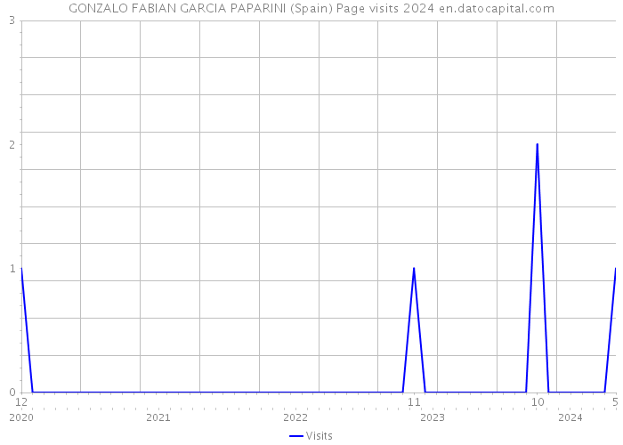 GONZALO FABIAN GARCIA PAPARINI (Spain) Page visits 2024 