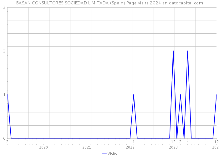 BASAN CONSULTORES SOCIEDAD LIMITADA (Spain) Page visits 2024 