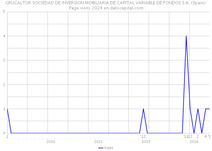GRUCALTOR SOCIEDAD DE INVERSION MOBILIARIA DE CAPITAL VARIABLE DE FONDOS S.A. (Spain) Page visits 2024 