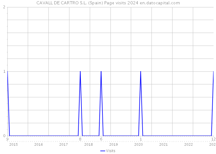 CAVALL DE CARTRO S.L. (Spain) Page visits 2024 