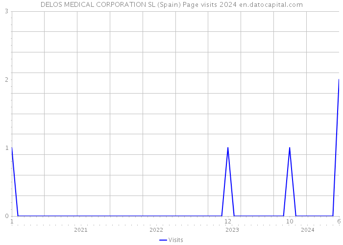 DELOS MEDICAL CORPORATION SL (Spain) Page visits 2024 
