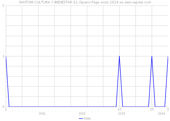 SANTOM CULTURA Y BIENESTAR S.L (Spain) Page visits 2024 