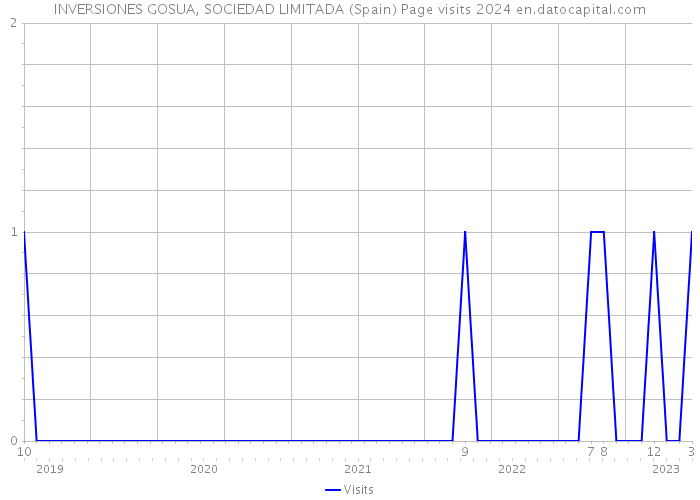 INVERSIONES GOSUA, SOCIEDAD LIMITADA (Spain) Page visits 2024 