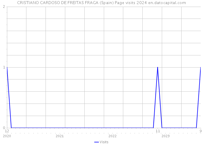 CRISTIANO CARDOSO DE FREITAS FRAGA (Spain) Page visits 2024 