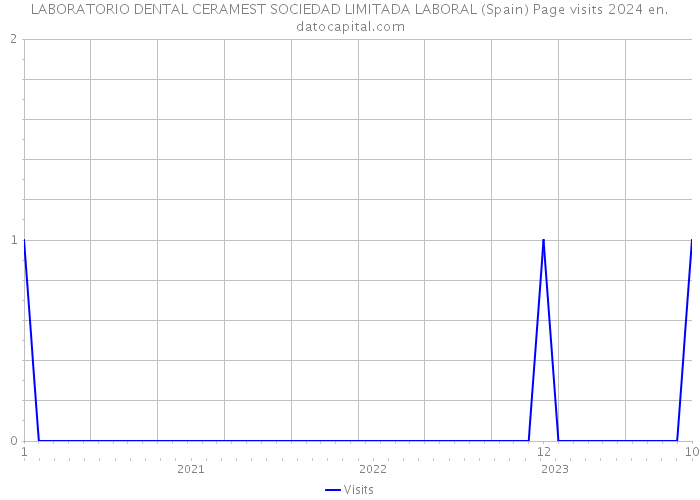 LABORATORIO DENTAL CERAMEST SOCIEDAD LIMITADA LABORAL (Spain) Page visits 2024 