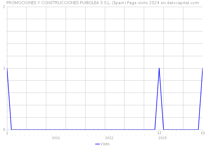 PROMOCIONES Y CONSTRUCCIONES PUIBOLEA S S.L. (Spain) Page visits 2024 