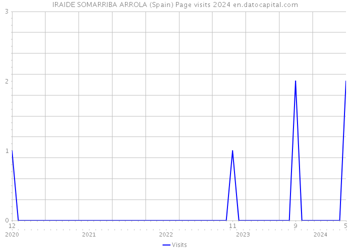 IRAIDE SOMARRIBA ARROLA (Spain) Page visits 2024 