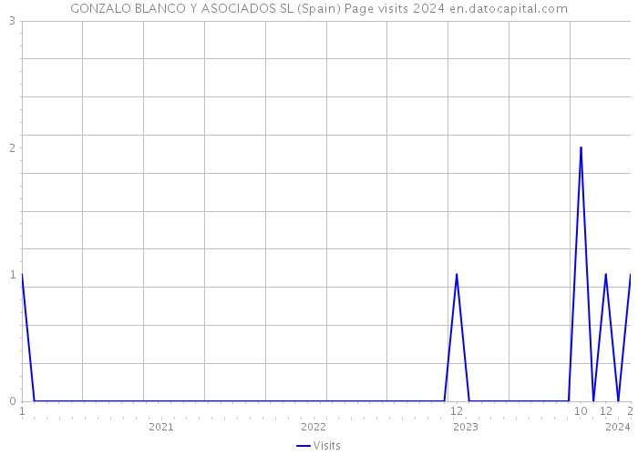 GONZALO BLANCO Y ASOCIADOS SL (Spain) Page visits 2024 