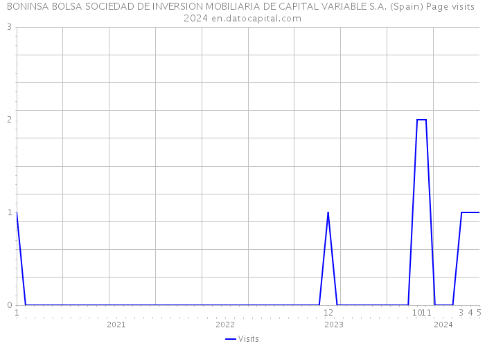 BONINSA BOLSA SOCIEDAD DE INVERSION MOBILIARIA DE CAPITAL VARIABLE S.A. (Spain) Page visits 2024 