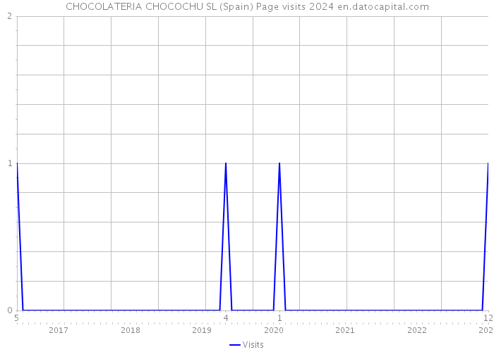 CHOCOLATERIA CHOCOCHU SL (Spain) Page visits 2024 