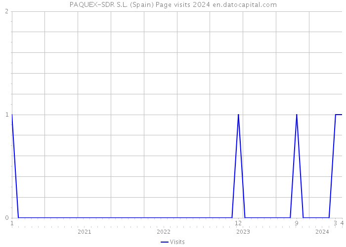 PAQUEX-SDR S.L. (Spain) Page visits 2024 