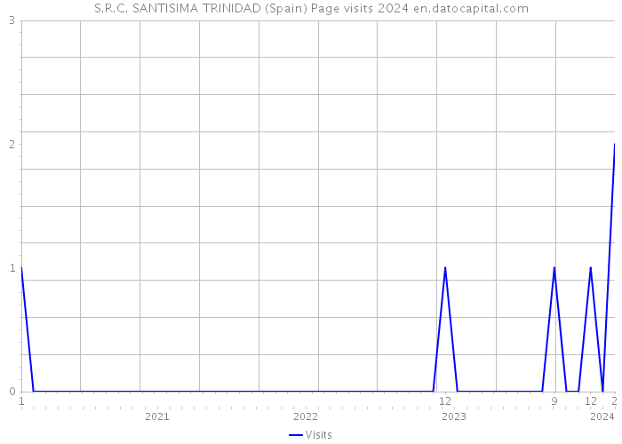 S.R.C. SANTISIMA TRINIDAD (Spain) Page visits 2024 