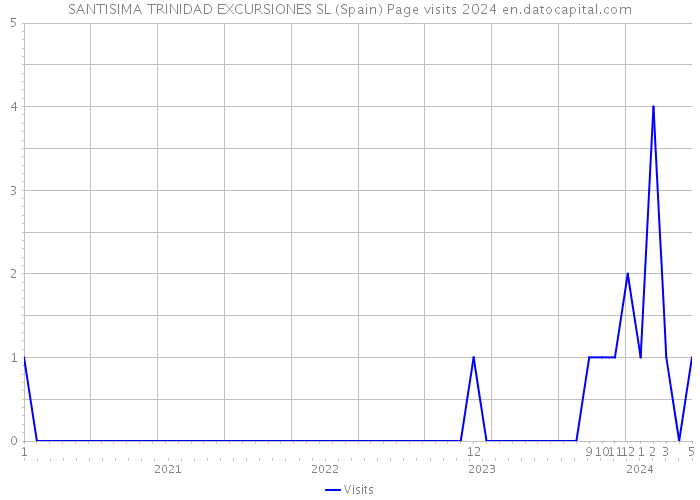 SANTISIMA TRINIDAD EXCURSIONES SL (Spain) Page visits 2024 