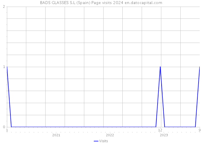 BADS GLASSES S.L (Spain) Page visits 2024 