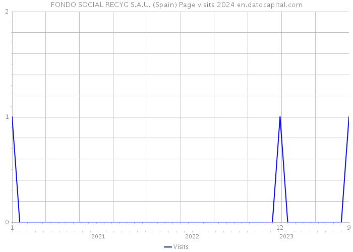 FONDO SOCIAL RECYG S.A.U. (Spain) Page visits 2024 