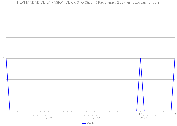 HERMANDAD DE LA PASION DE CRISTO (Spain) Page visits 2024 