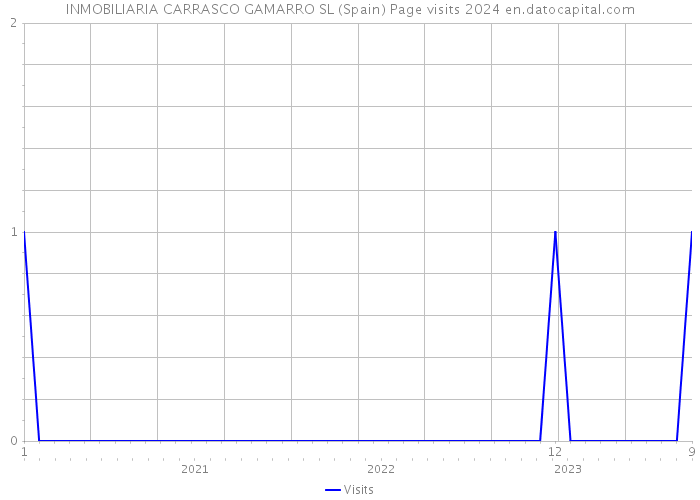 INMOBILIARIA CARRASCO GAMARRO SL (Spain) Page visits 2024 