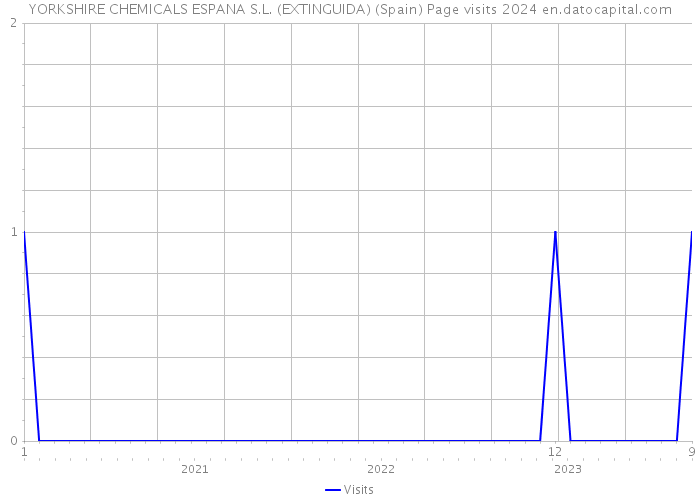 YORKSHIRE CHEMICALS ESPANA S.L. (EXTINGUIDA) (Spain) Page visits 2024 